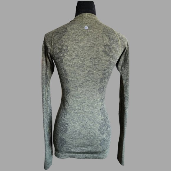 LULULEMON Swiftly Tech Long Sleeve RAINFOREST GREEN TWILL Size 4 - Picture 5 of 6